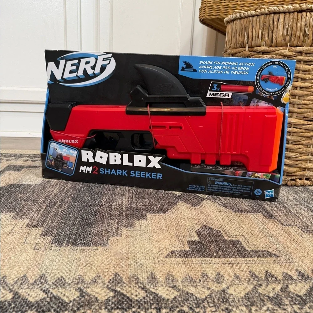 New Nerf Roblox W Code Virtual Exclusive Dart Blaster Mm2 Shark Seeker Dart Gun